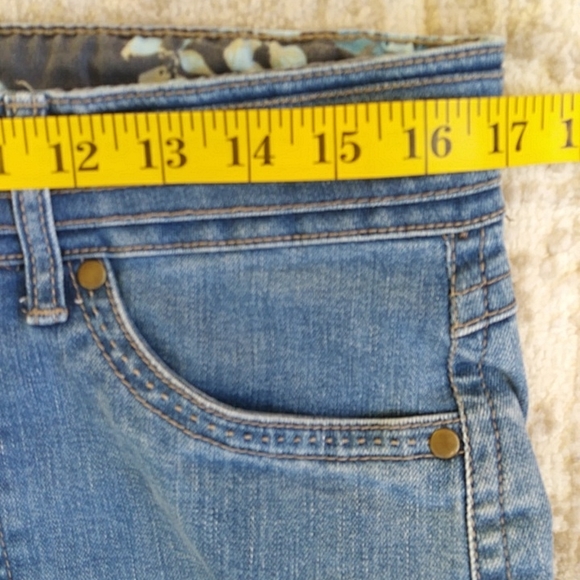 One 5 One Five Pocket Denim Ankle Cropped Jeans 12 Blue - Picture 15 of 16